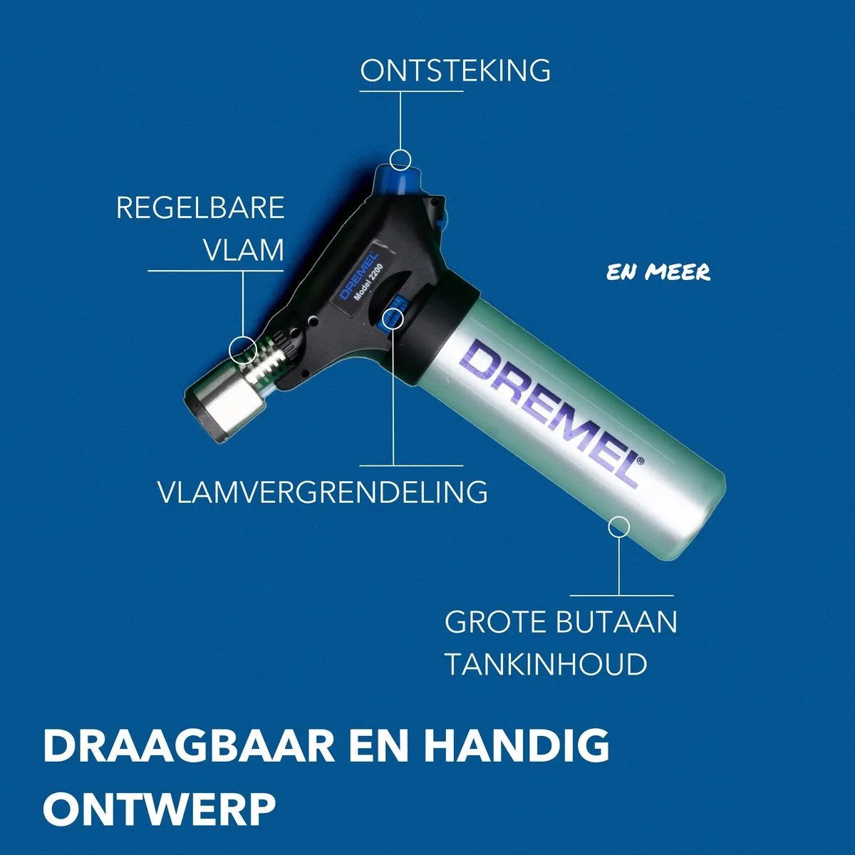 Dremel VersaFlame 2200-5 Multifunctionele Butaanbrander