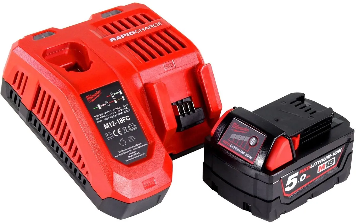 Milwaukee M18NRG-501 Accu-starterset 18V - 5,0Ah - afbeelding 2 van 5