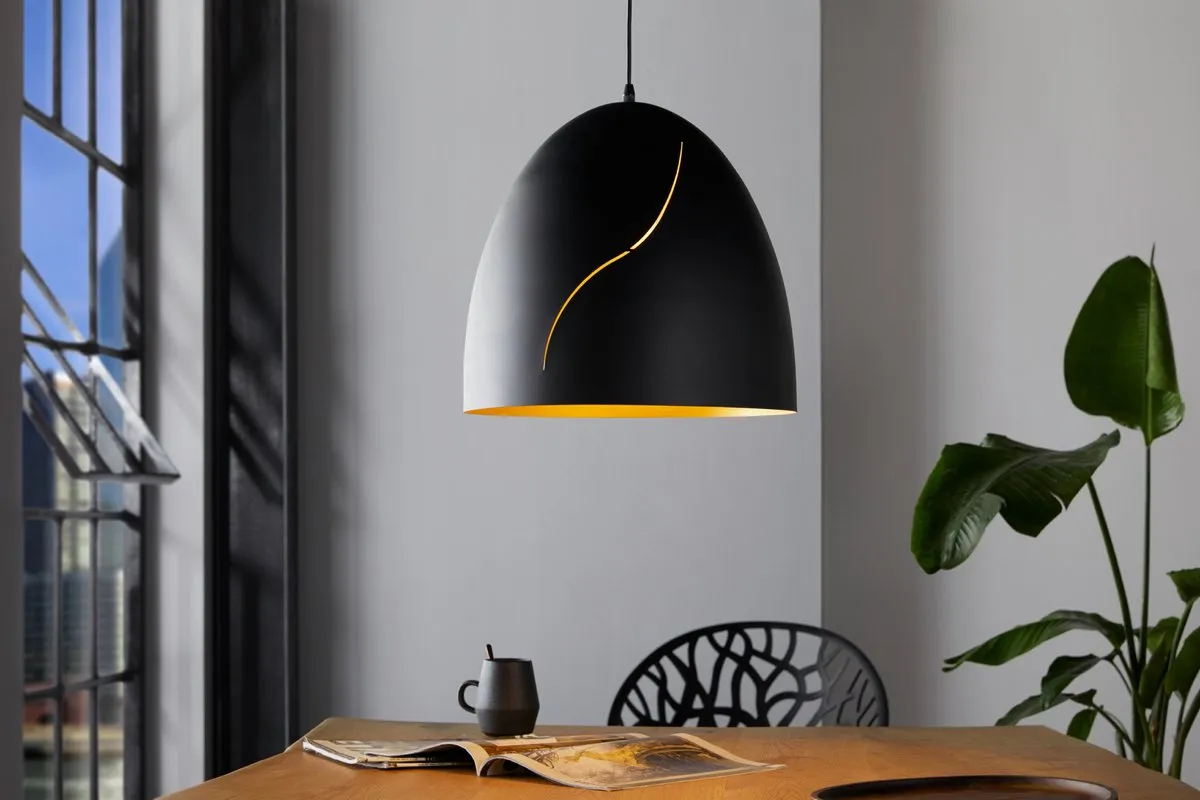 Eglo Hunningham Hanglamp Ø40,5cm - Zwart/Goud