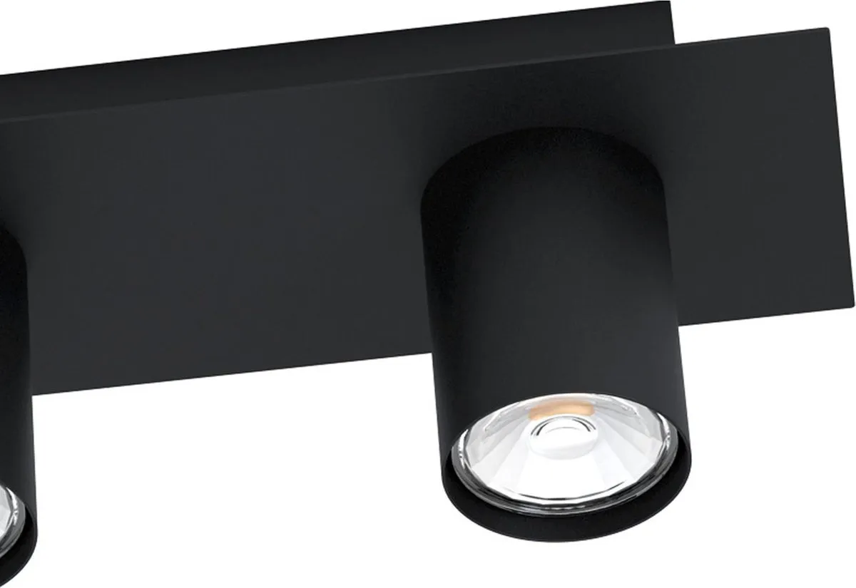 Eglo Valcasotto Plafondlamp GU10 - 4 Lichtpunten - 57cm - Zwart