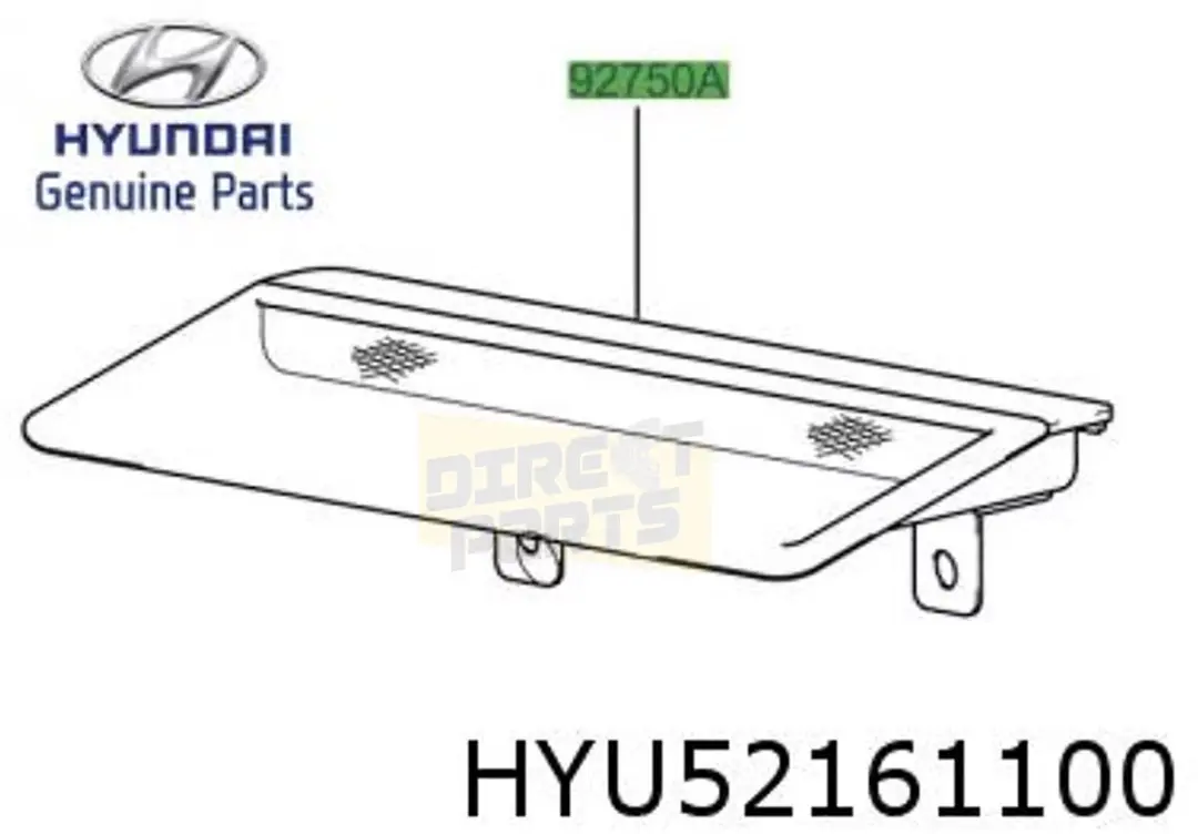 Hyundai Coupe Derde Remlicht 927002C000LK - Grijs/Rood