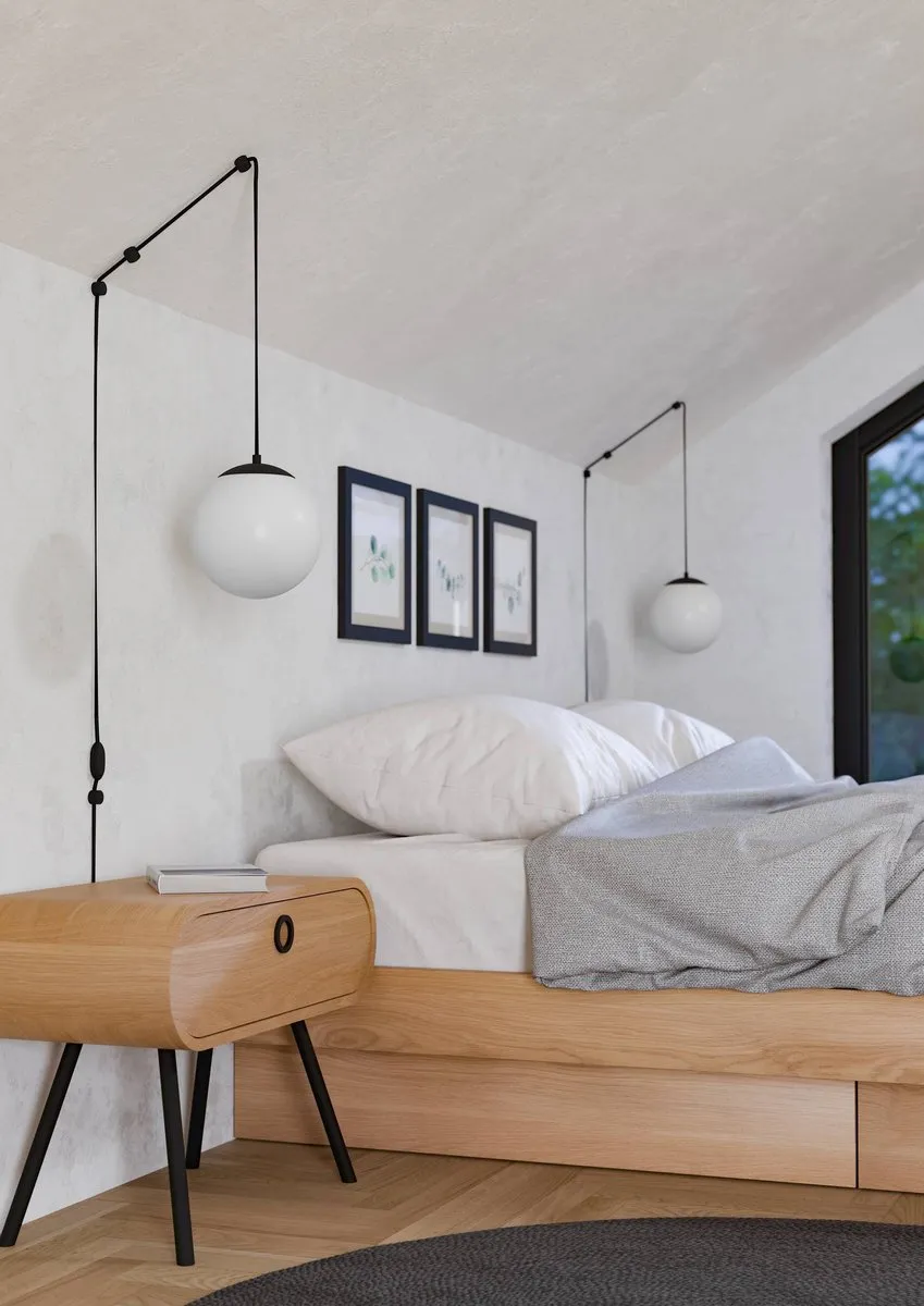 Eglo Rondo 3 Hanglamp - Staal/Glas/Kunststof - Zwart/Wit