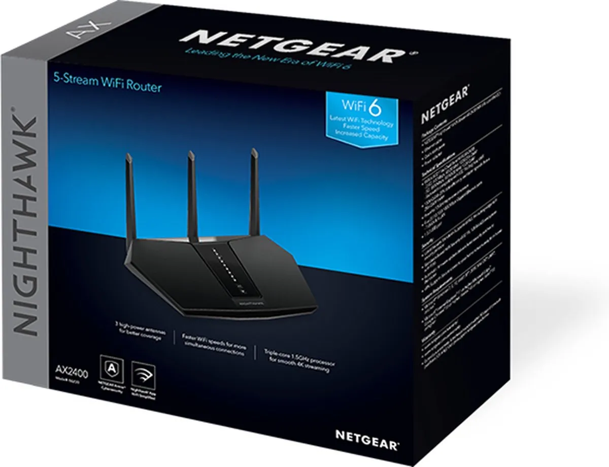 Netgear Nighthawk RAX30 Router - Dual-Band - 5x LAN - USB 3.0