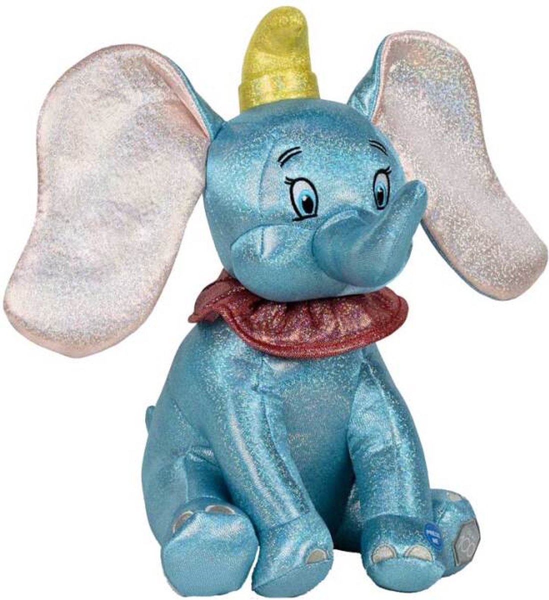 Disney Dombo Glitter 100th Teddy Blauw