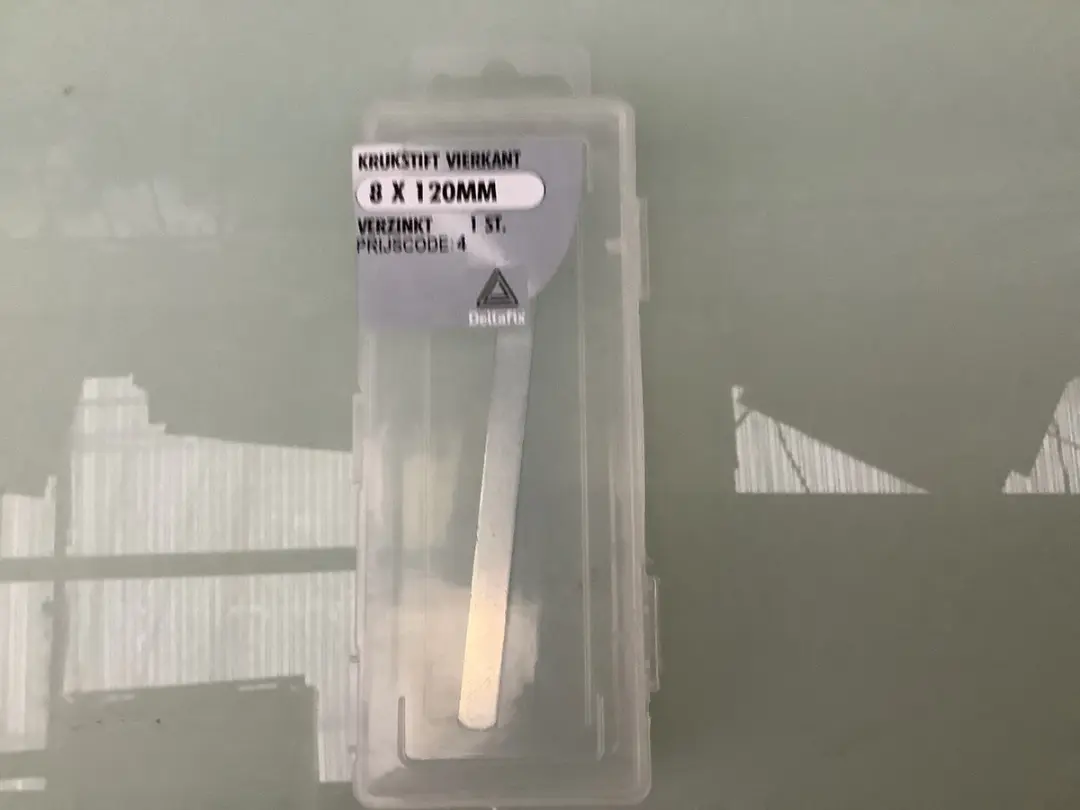 Deltafix Krukstift Vierkant M8 120mm