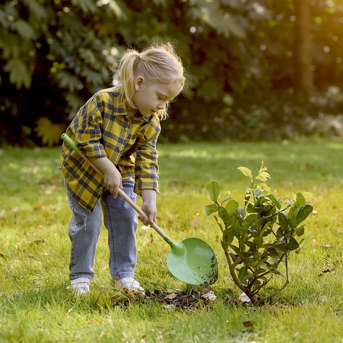 Hape Puntige Tuinschop - Groen