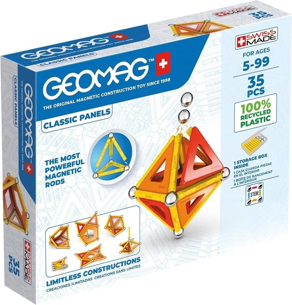 Geomag Classic Panels Green Line 35-delig