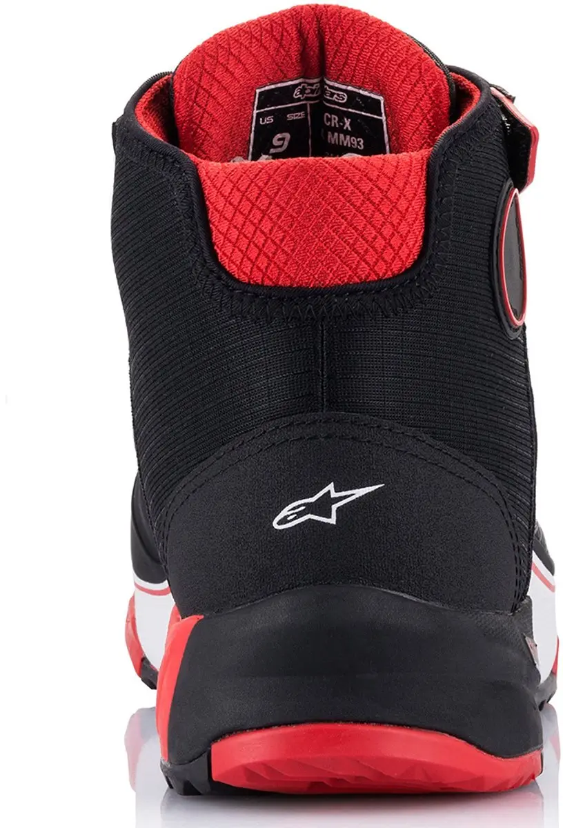 Alpinestars MM93 CR-X Drystar Motorschoenen - US 9 - Helder Rood/Wit