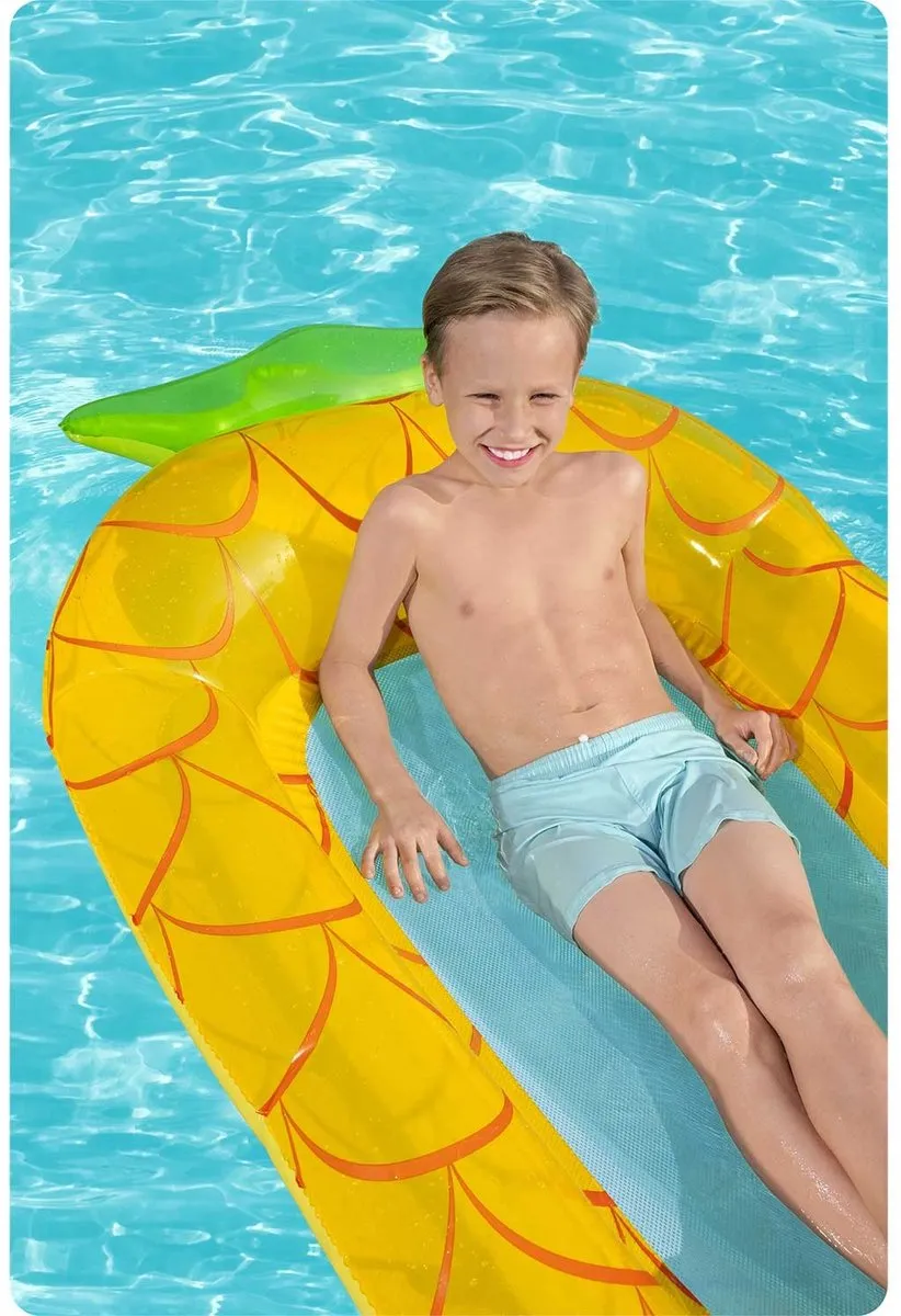 Bestway Opblaasbaar Ananas Zwemmatras 43644 - Groen/Geel