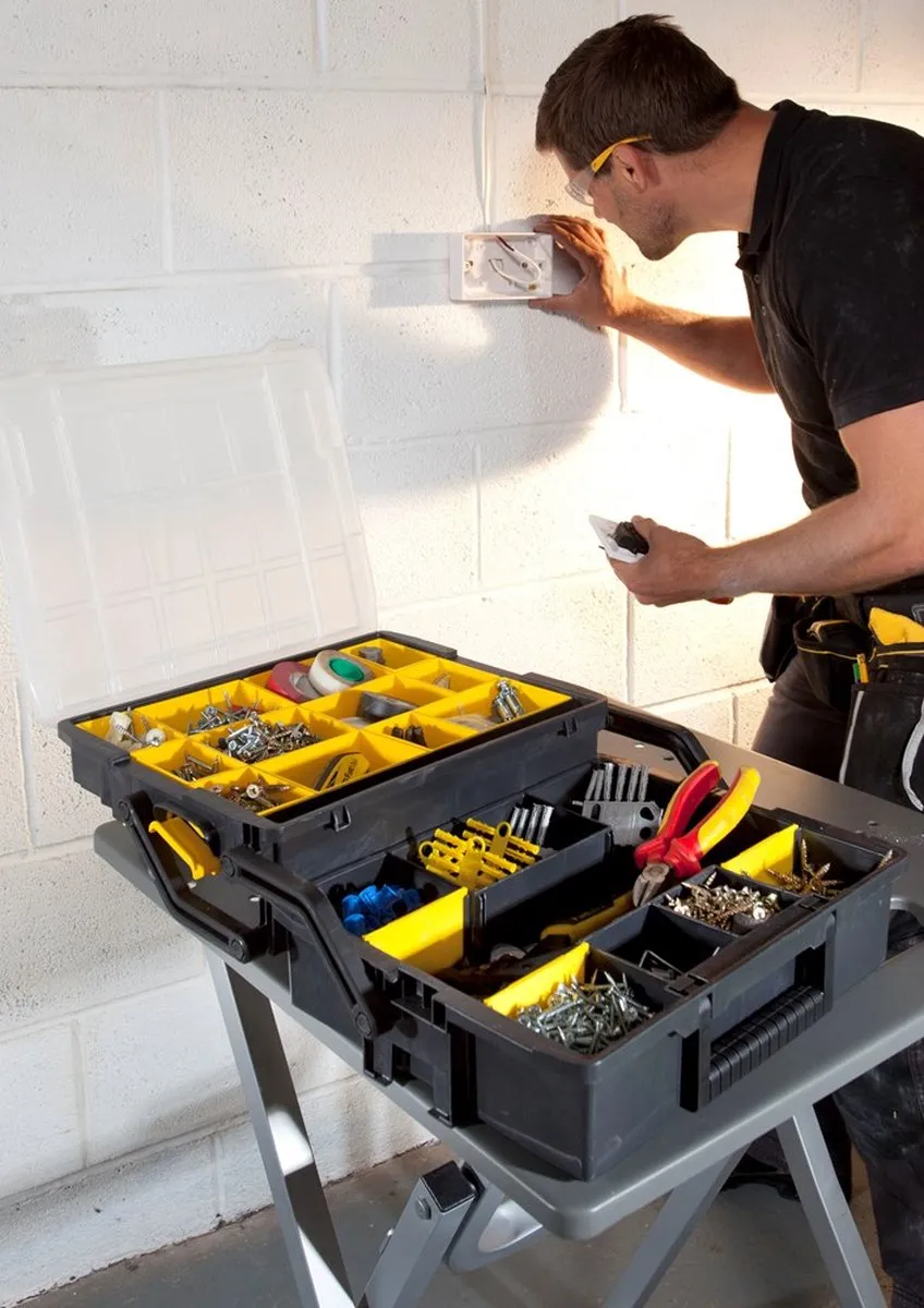 Stanley Sortmaster Organizer Sortlevel STST1-75540 - Zwart/Geel