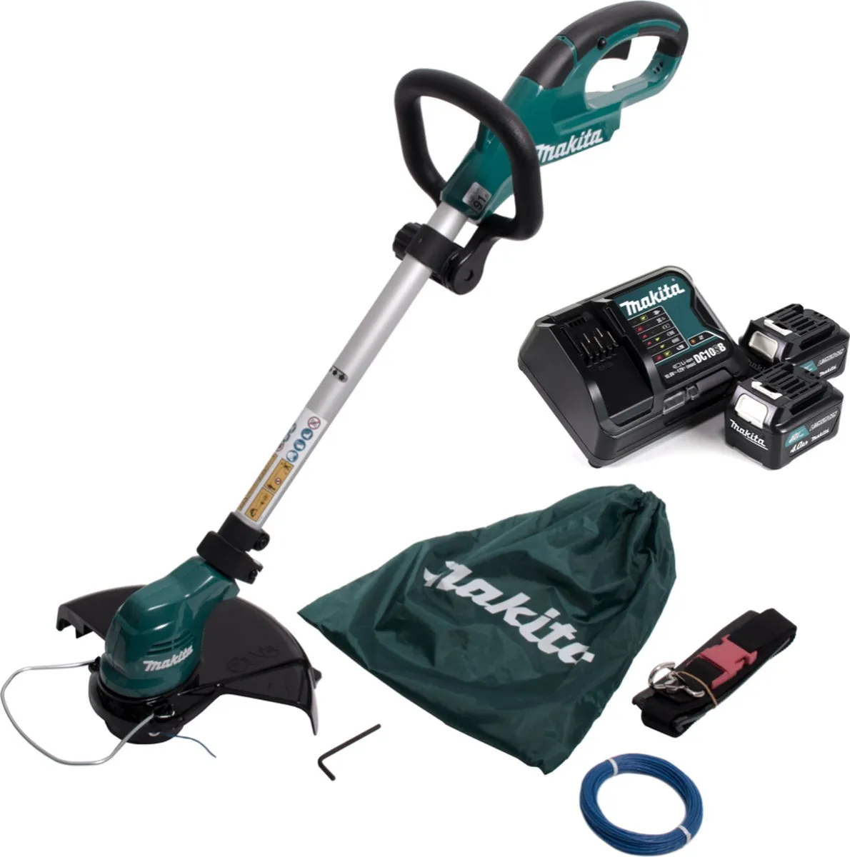 Makita UR100DSME Accu-graskantensnijder - 10,8V + 2x 4,0Ah Accu + Lader - afbeelding 6 van 6