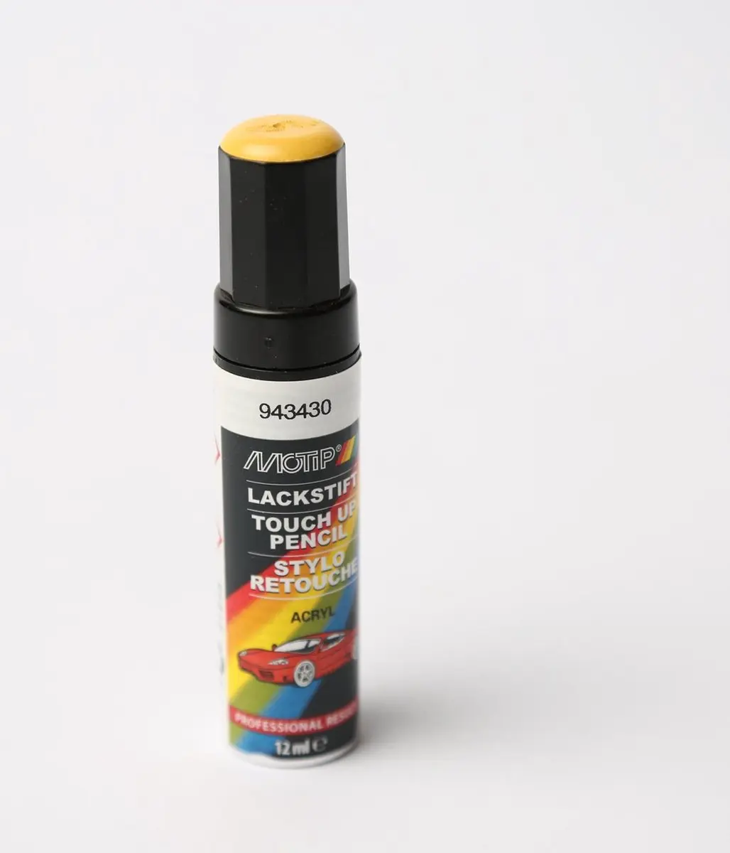 Motip 943430 Auto Lakstift Geel 12ml