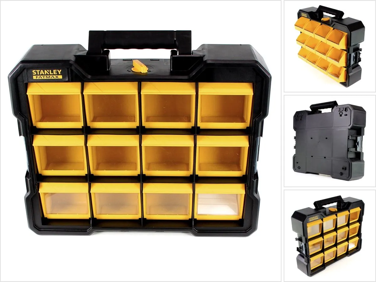 Stanley FatMax Bin Organizer FMST81077-1 - 13-delig - Zwart/Geel