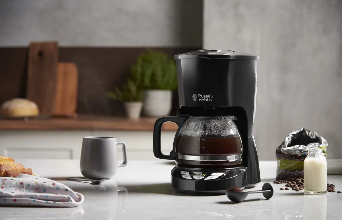 Russell Hobbs Textures Plus 22620-56 Filterkoffiezetapparaat 12 Koppen - 1,25L - Zwart - afbeelding 6 van 6