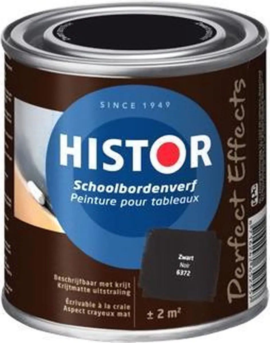 Histor Perfect Effects Schoolbordenverf 0,25L - Zwart