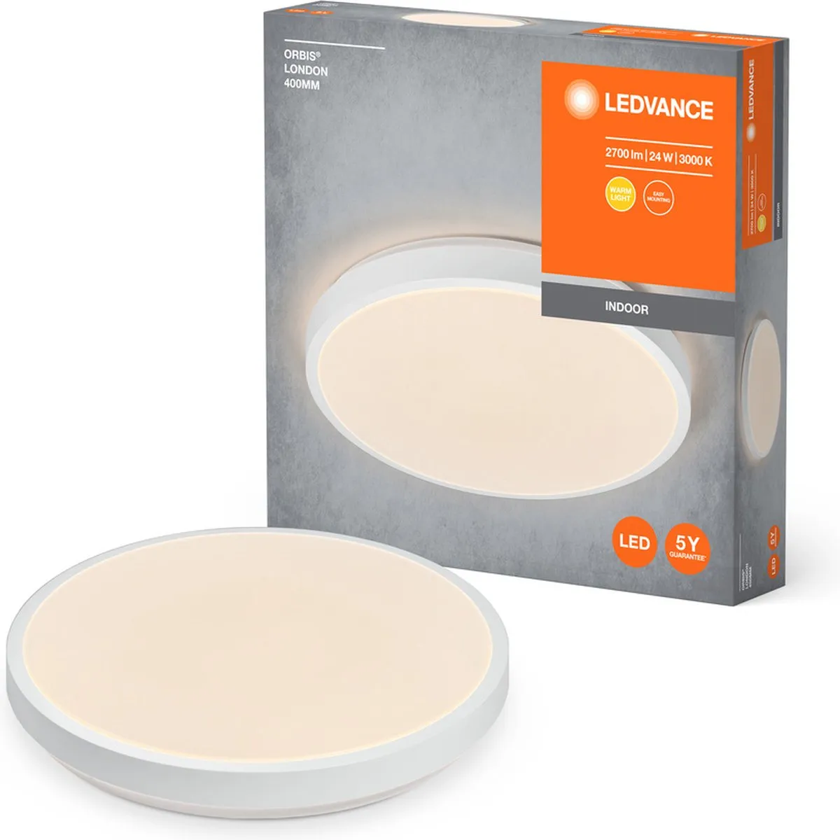 LEDVANCE Orbis London Plafondlamp 24W - 2700lm Wit