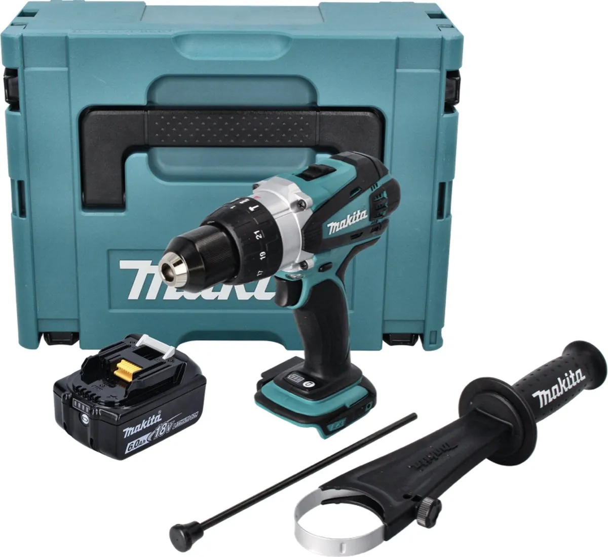 Makita DHP458G1J Klopboormachine 18V - 91Nm - 6Ah - 1x Accu - afbeelding 5 van 5