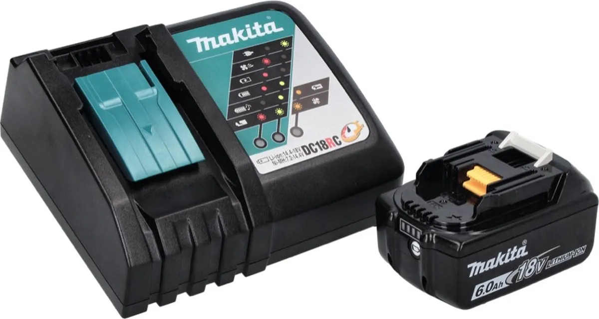 Makita DDF453RG1 Accuboormachine 18V - 42Nm - 2 snelheden - 16 standen - 1x 6.0Ah accu - afbeelding 4 van 5