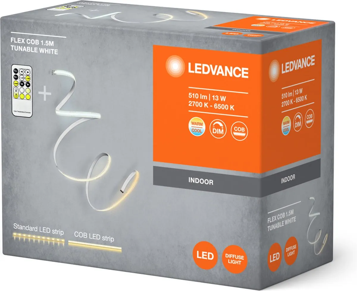 LEDVANCE FLEX COB 1.5M LED Strip Geel 14W 500lm