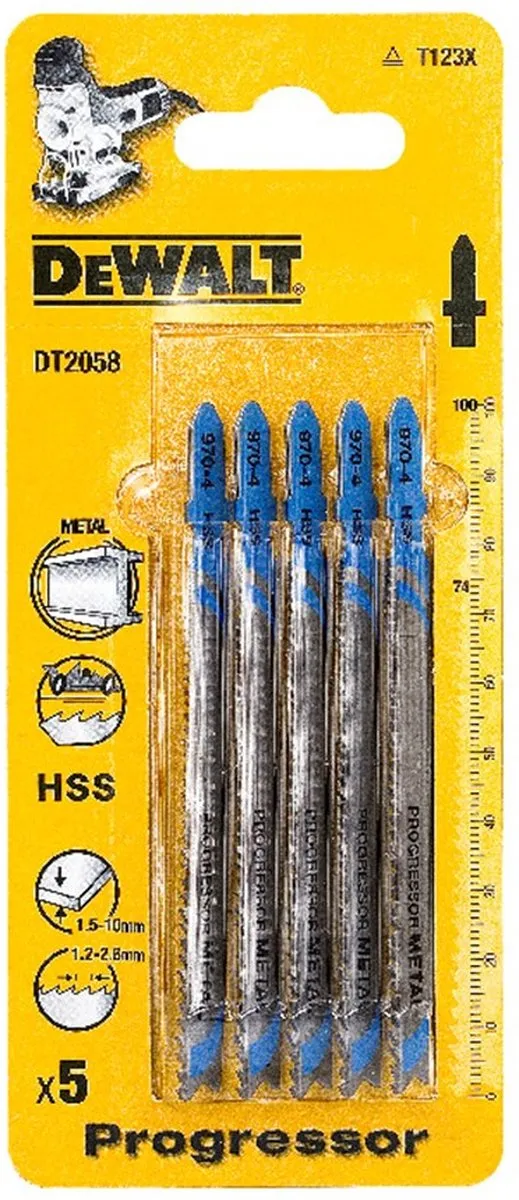 DeWalt DT2058 Progressor Decoupeerzaagblad Metaal - 5 Stuks