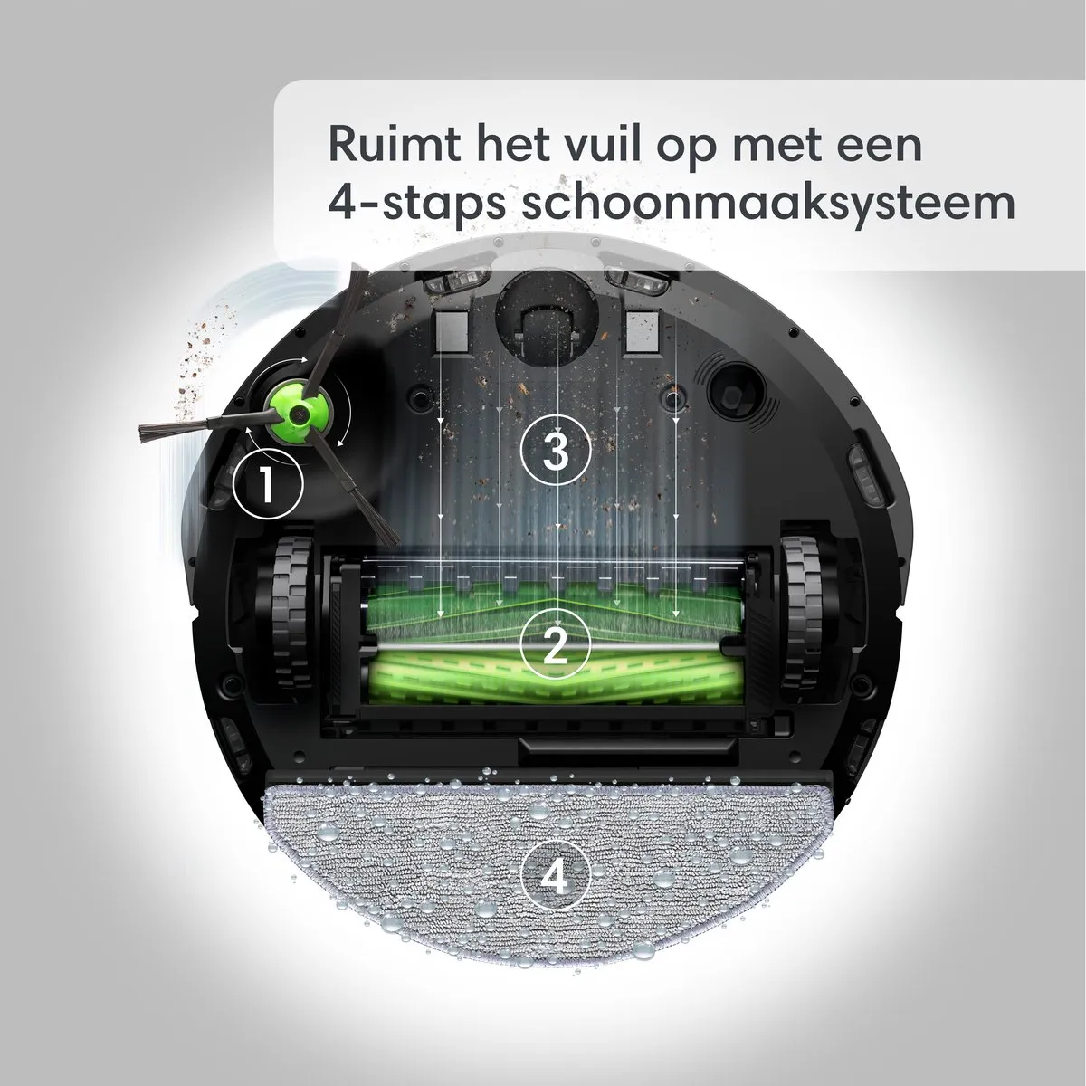 iRobot Roomba Combo j5+ j5578 Robotstofzuiger - Donkergrijs - afbeelding 6 van 6