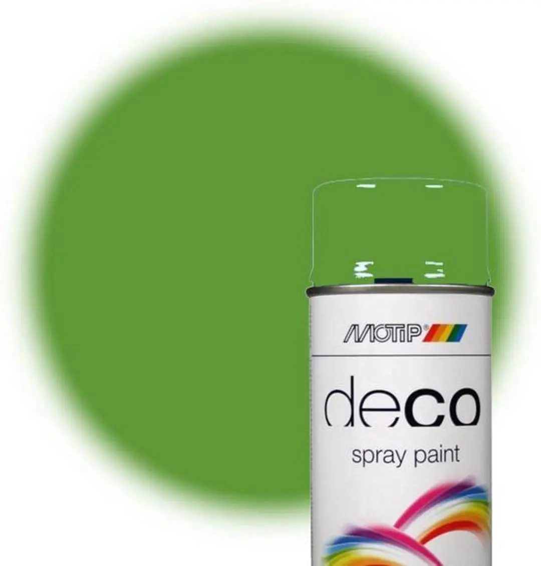 Motip Alkyd Hoogglanslak RAL 6018 Geelgroen 400ml - afbeelding 6 van 6