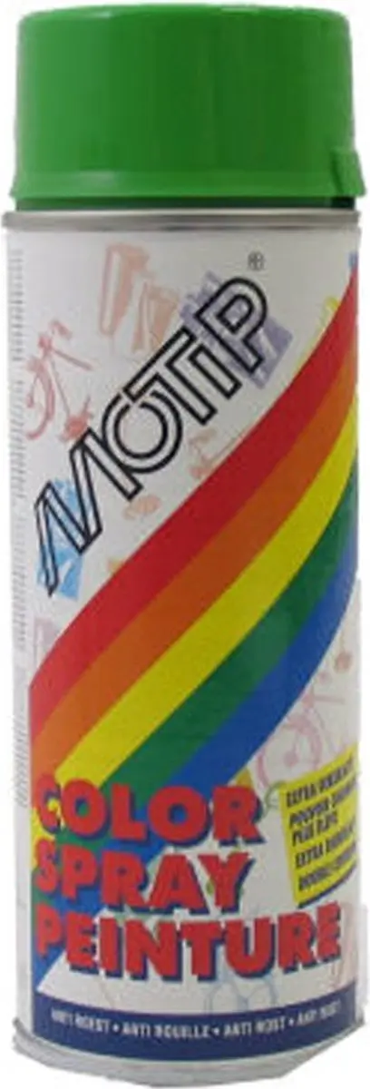 Motip Alkyd Hoogglanslak RAL 6018 Geelgroen 400ml