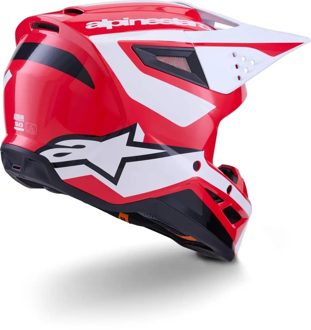 Alpinestars S-M3 Heat Crosshelm - M - Rood/Wit