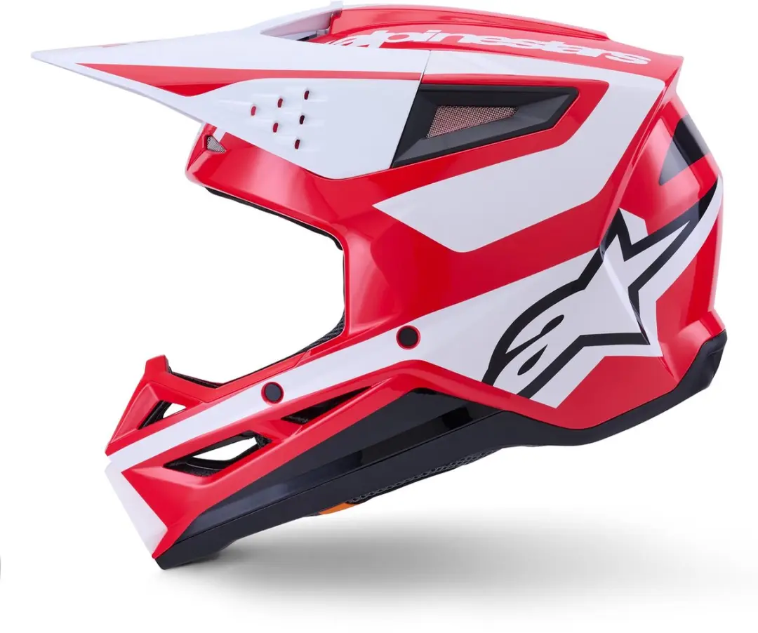 Alpinestars S-M3 Heat Crosshelm - M - Rood/Wit - afbeelding 6 van 6