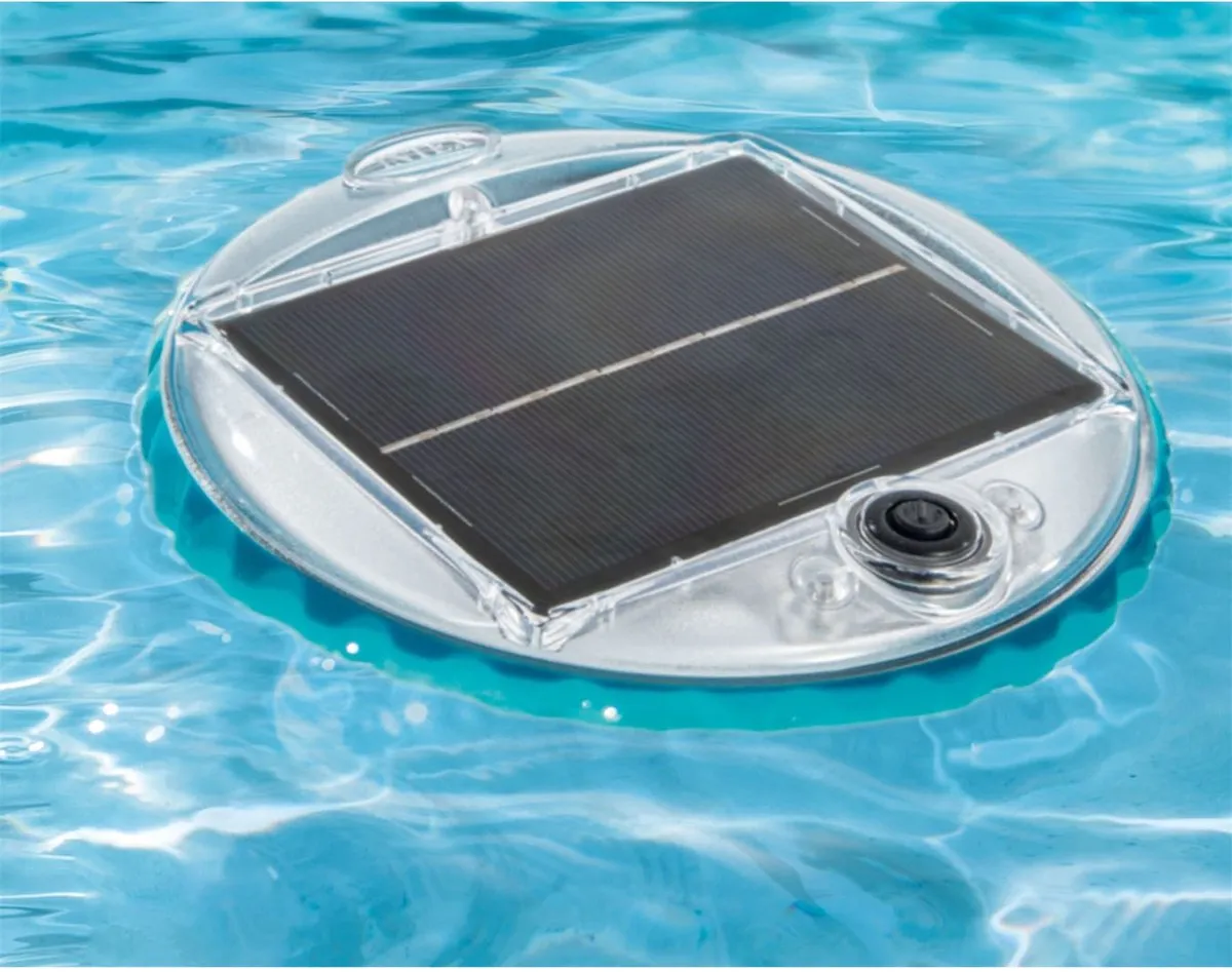 Intex Solar Powered LED Drijflamp 28695 - Wit