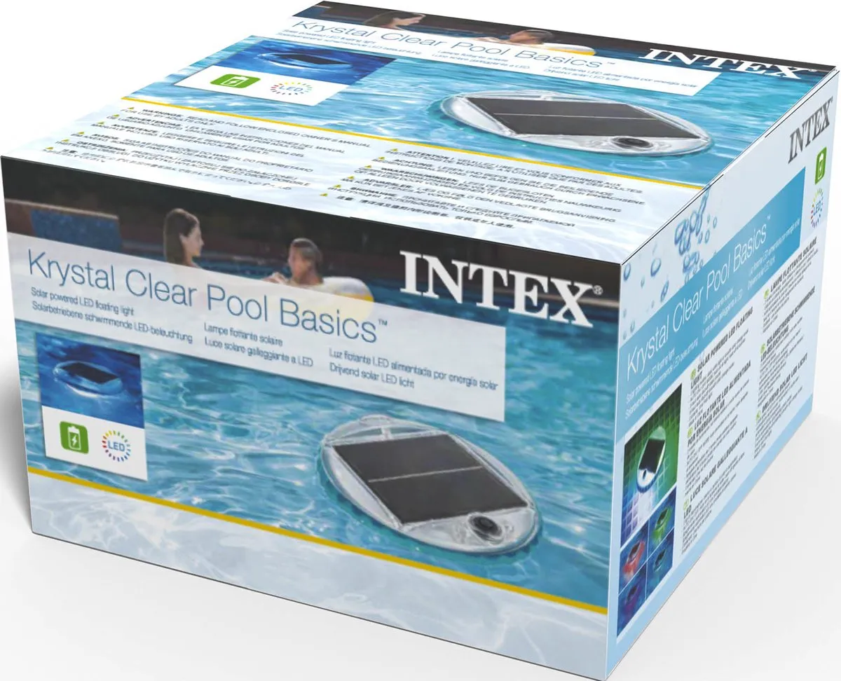Intex Solar Powered LED Drijflamp 28695 - Wit - afbeelding 6 van 6