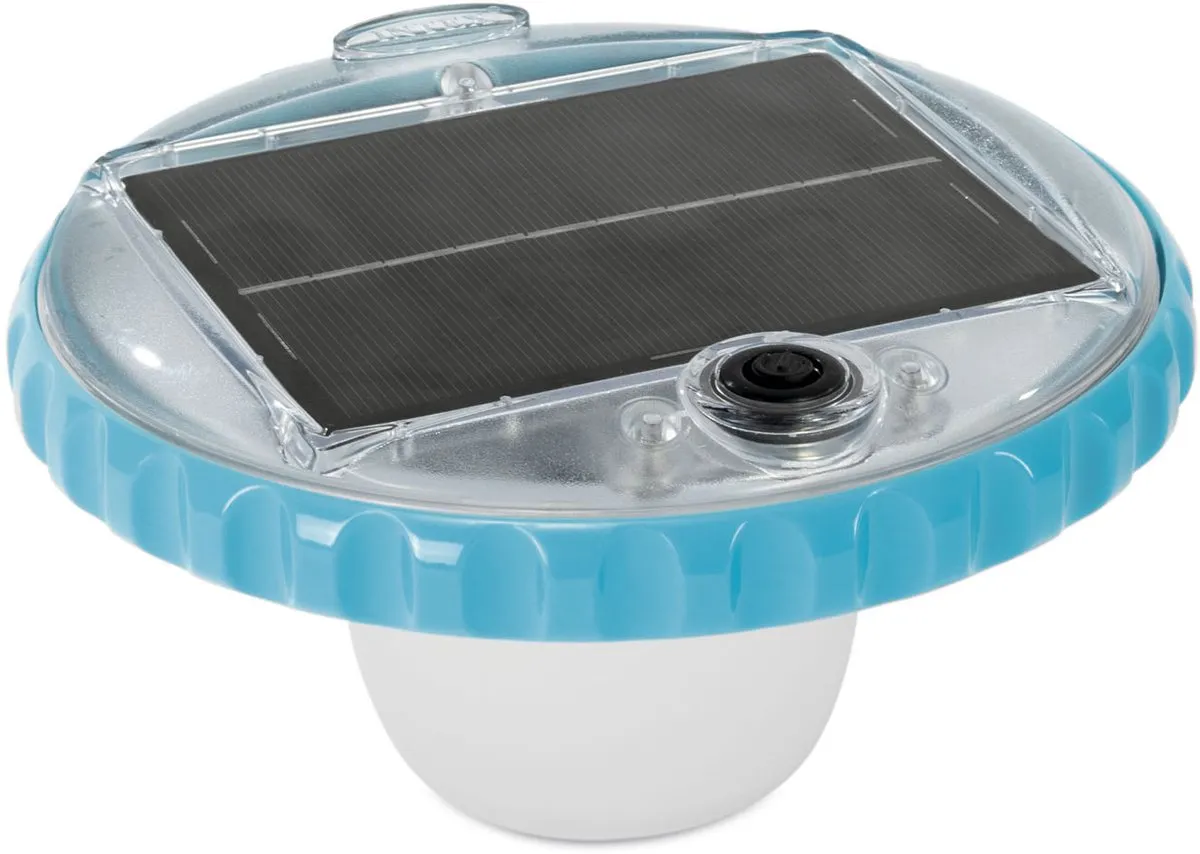 Intex Solar Powered LED Drijflamp 28695 - Wit