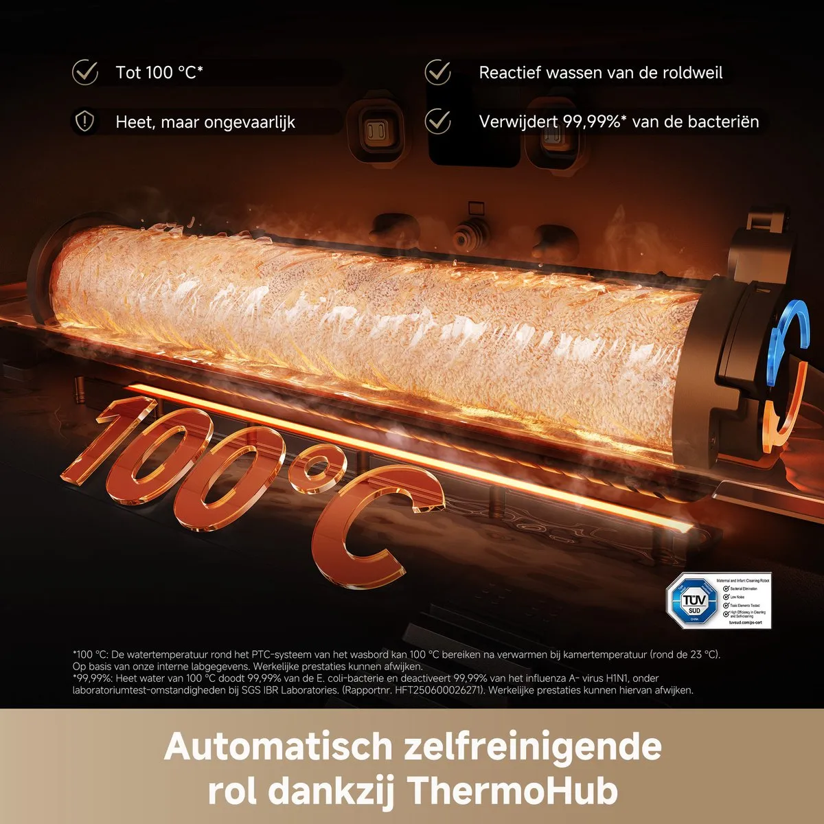 Dreame Aqua10 Ultra Roller Complete Robotstofzuiger - 30.000Pa Zwart - afbeelding 6 van 6