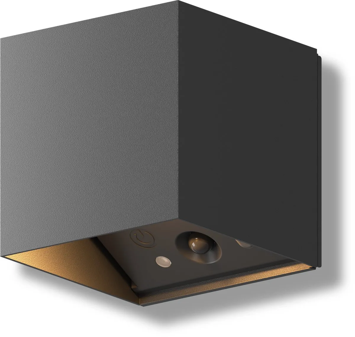 Calex Falerna Wandlamp 2 Stuks - Oplaadbaar - Zwart