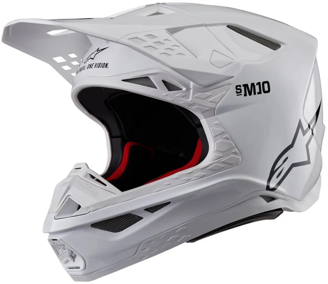 Alpinestars Supertech S-M10 Solid Helm ECE 22.06 - XL - Wit - afbeelding 5 van 5