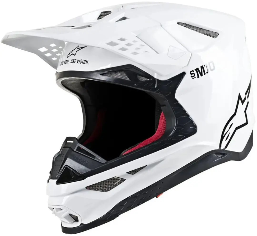 Alpinestars Supertech S-M10 Solid Helm ECE 22.06 - XL - Wit