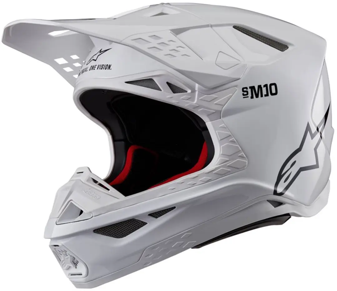Alpinestars Supertech S-M10 Solid Helm ECE 22.06 - XL - Wit