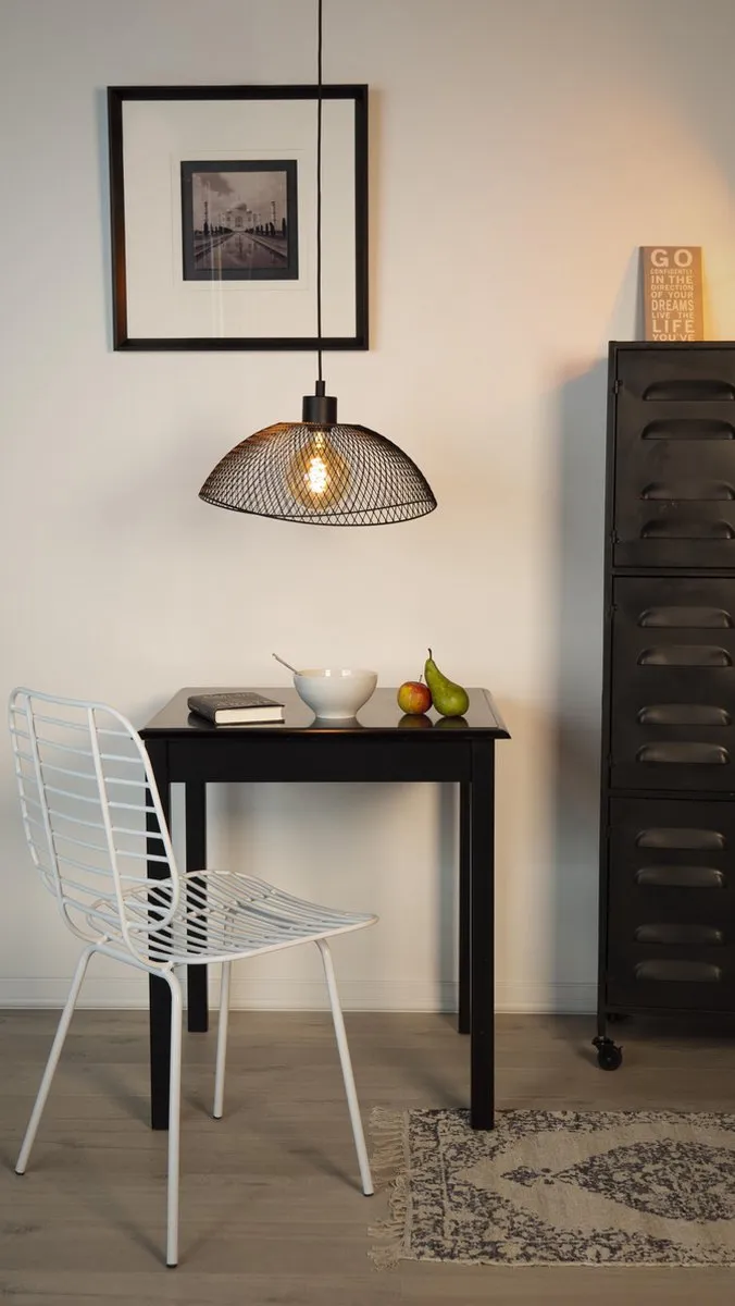 Eglo Pompeya Hanglamp E27 - Ø44cm - Zwart - afbeelding 6 van 6