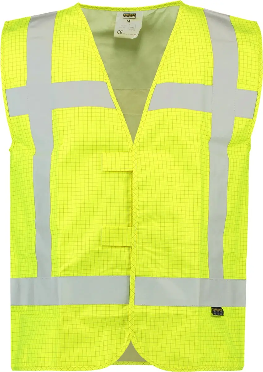 Tricorp Veiligheidsvest 453018 - Fluo Geel - XL-XXL - afbeelding 6 van 6