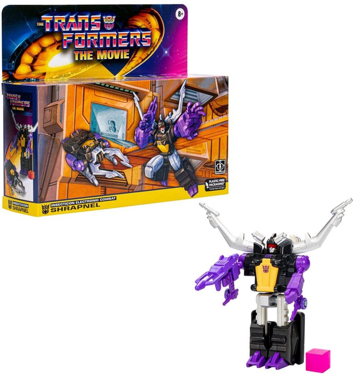 Hasbro Transformers - The Transformers: The Movie Retro Shrapnel 14 cm Actiefiguur - Multicolours