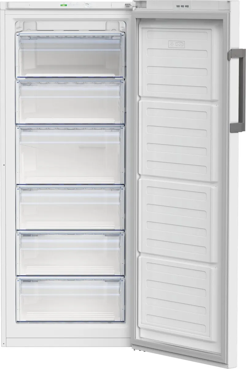 Beko RFSA240M43WN Vriezer 215L - 6 Vakken - 19 kg/24u - Wit