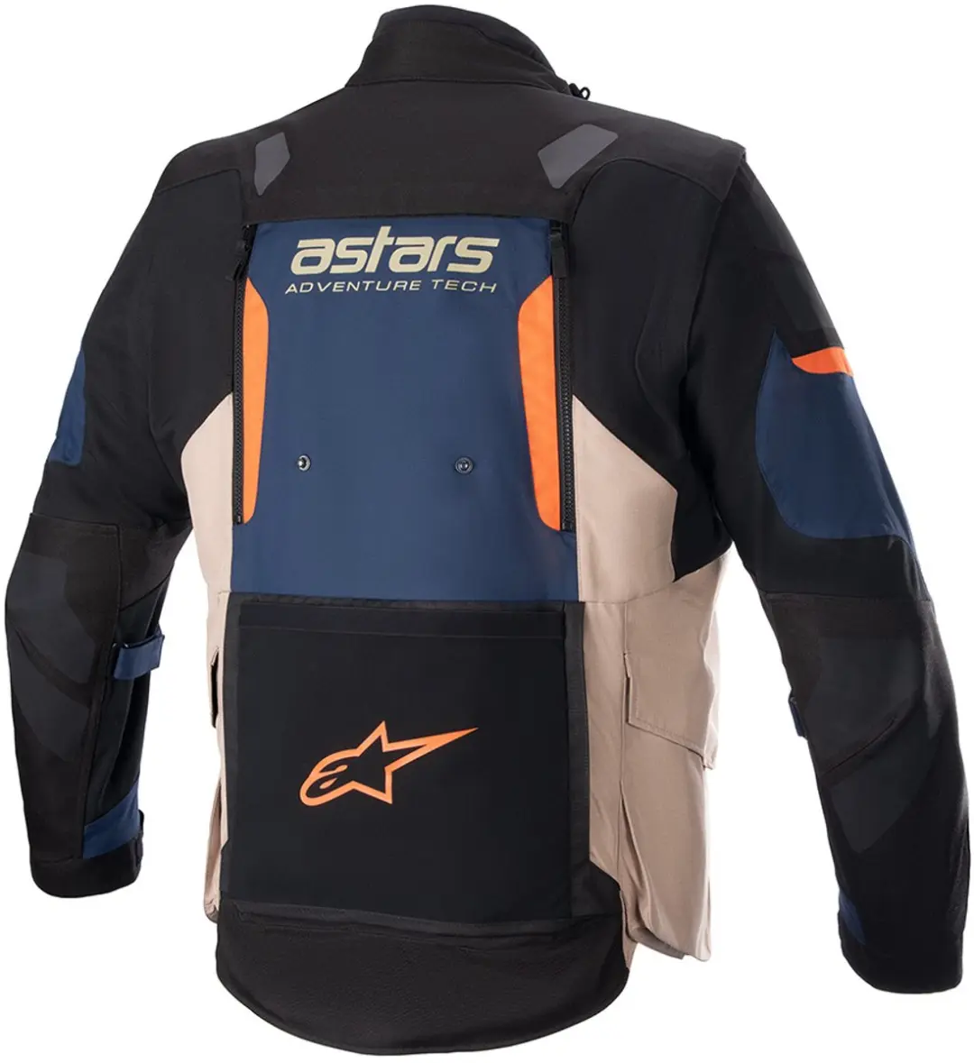 Alpinestars Halo Drystar Jas - XXL - Donker Blauw/Kaki/Vlam Oranje - afbeelding 6 van 6