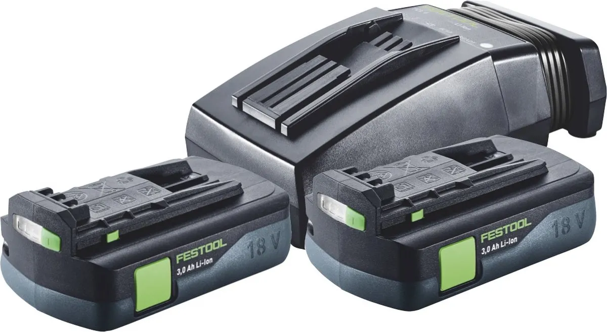 Festool BP 18 Li 3,0 C Energieset - 2x Accu 3000mAh + TCL 6 Oplader