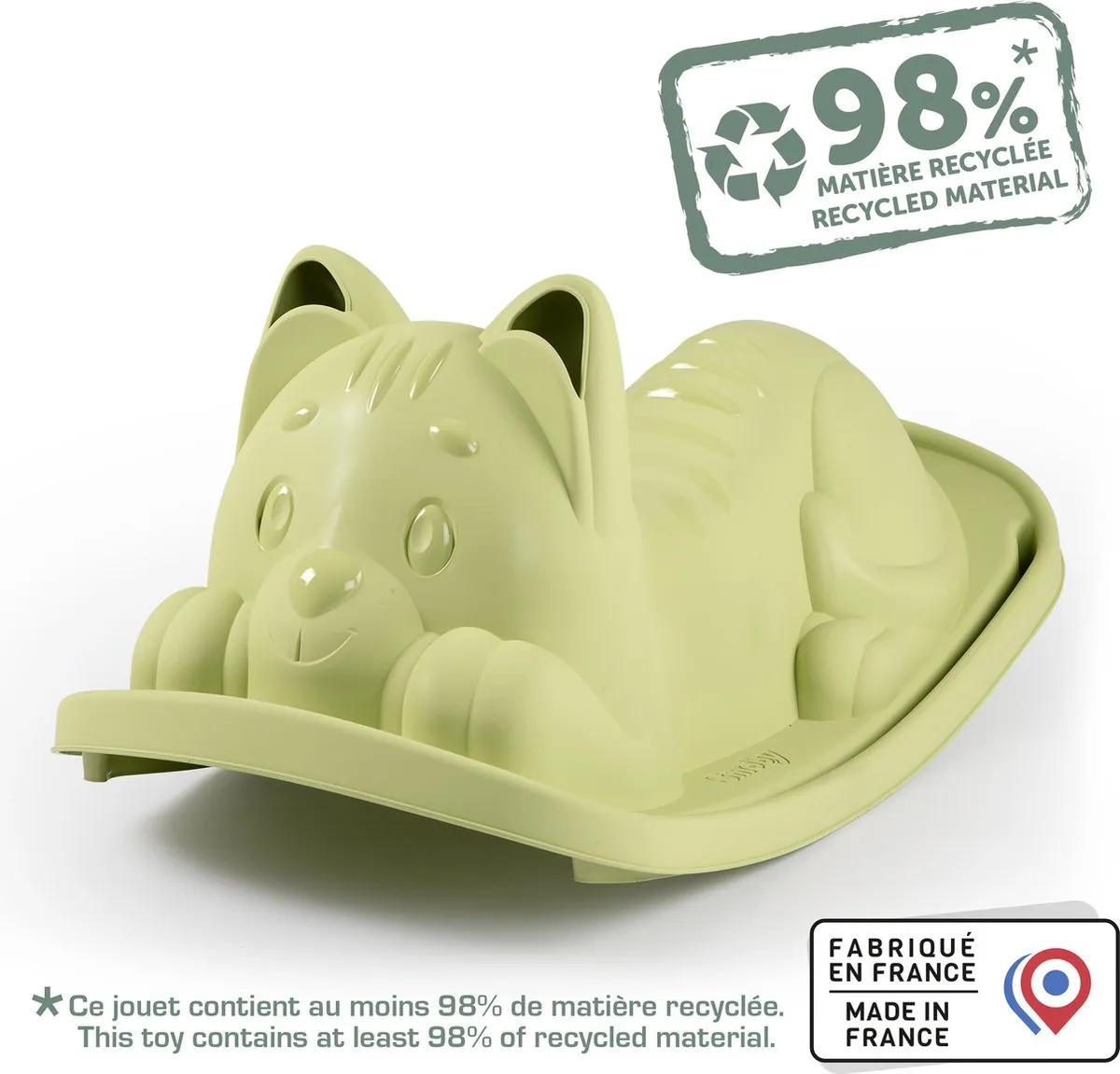 Smoby Life Cat Rocker Kattenwip Groen
