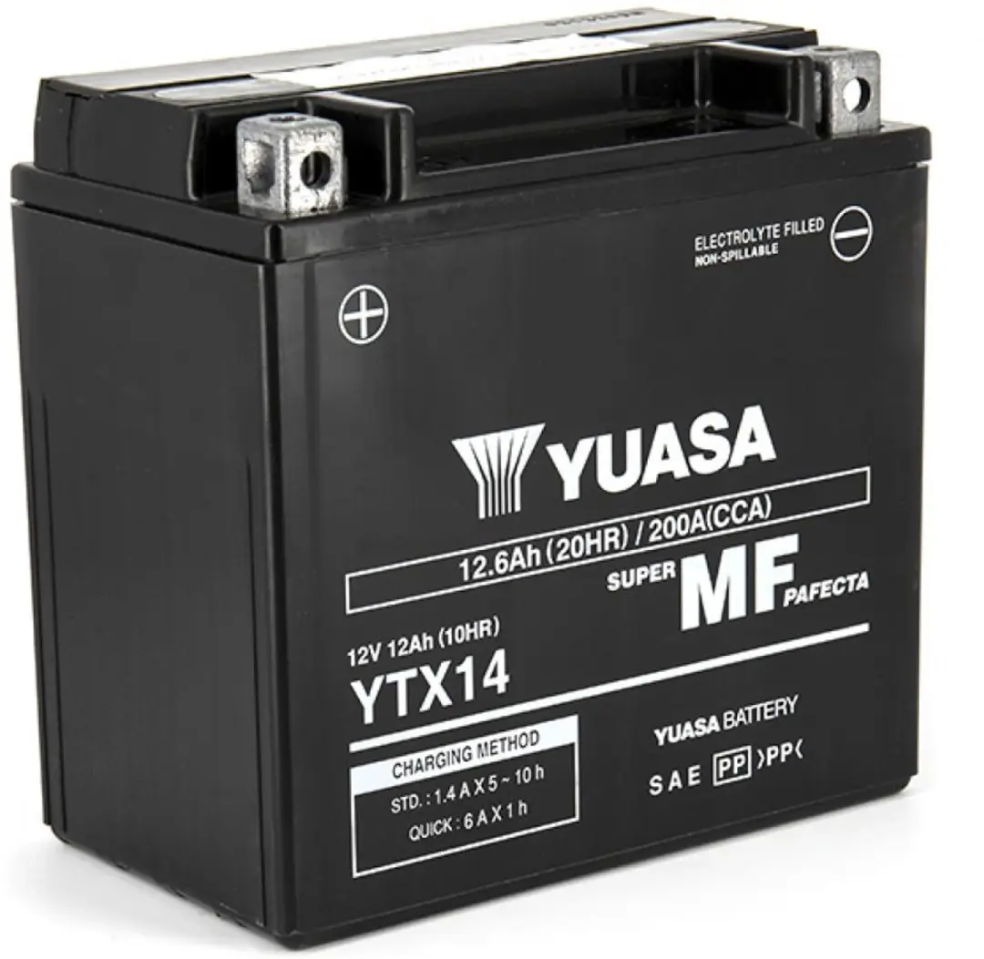 Yuasa YTX14 AGM Accu 12V 12Ah