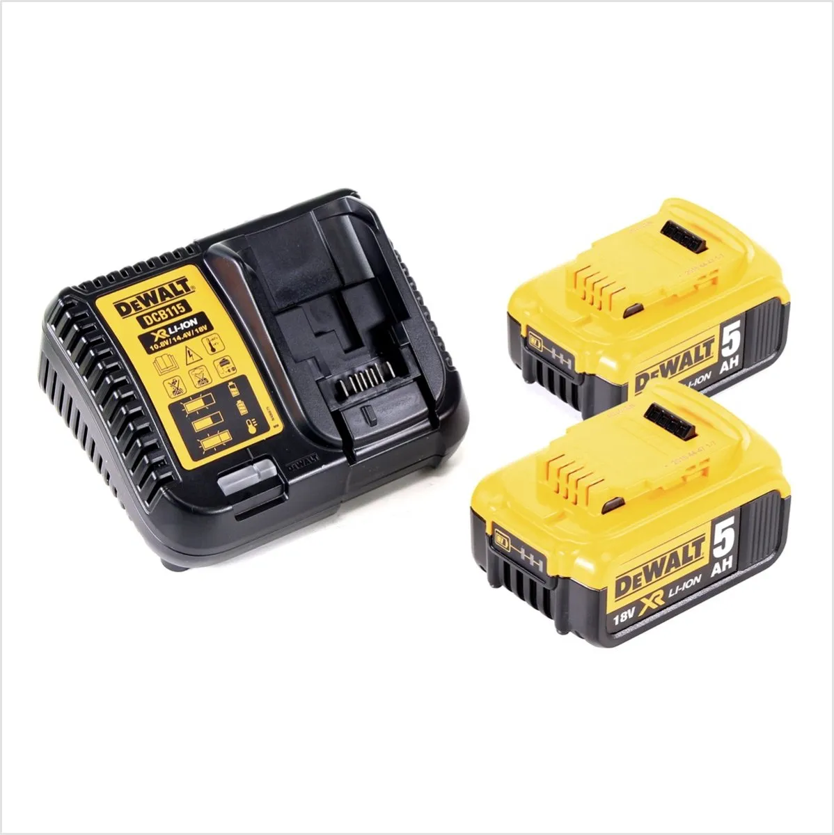 DeWalt DCG 406 P2 Haakse Slijper 18V - 125mm - 2x 5.0Ah Accu + Lader - afbeelding 5 van 5
