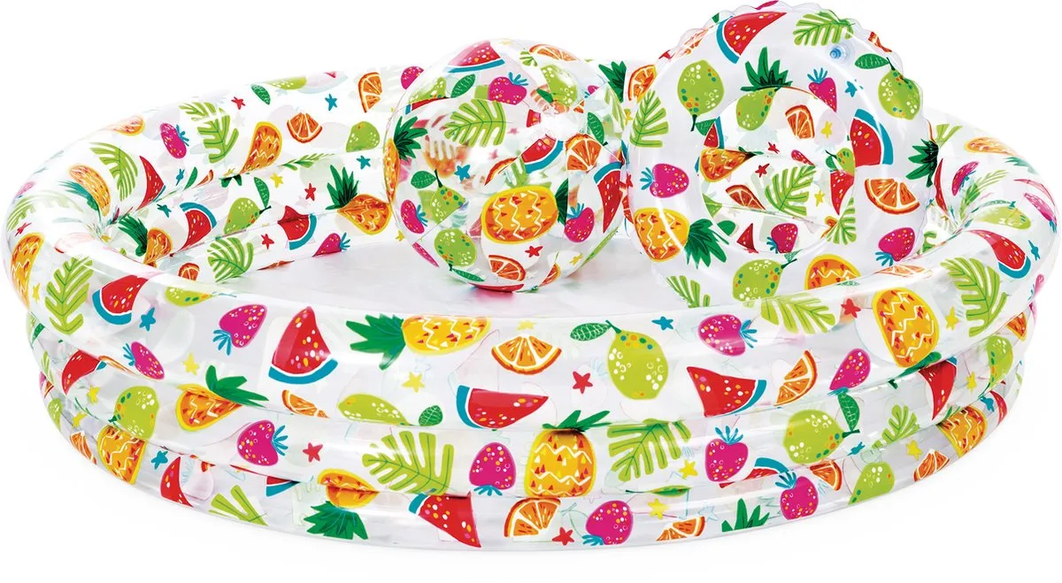 Intex Vrolijke Fruity Pool Set 59469NP - Opblaaszwembad Ø132cm