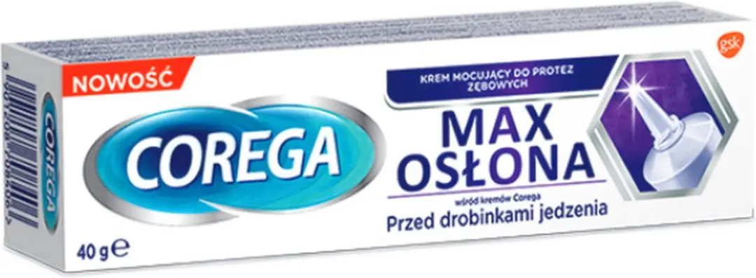 Corega Max Serie Tandprothesecrème 40g - Zwarte Lijn