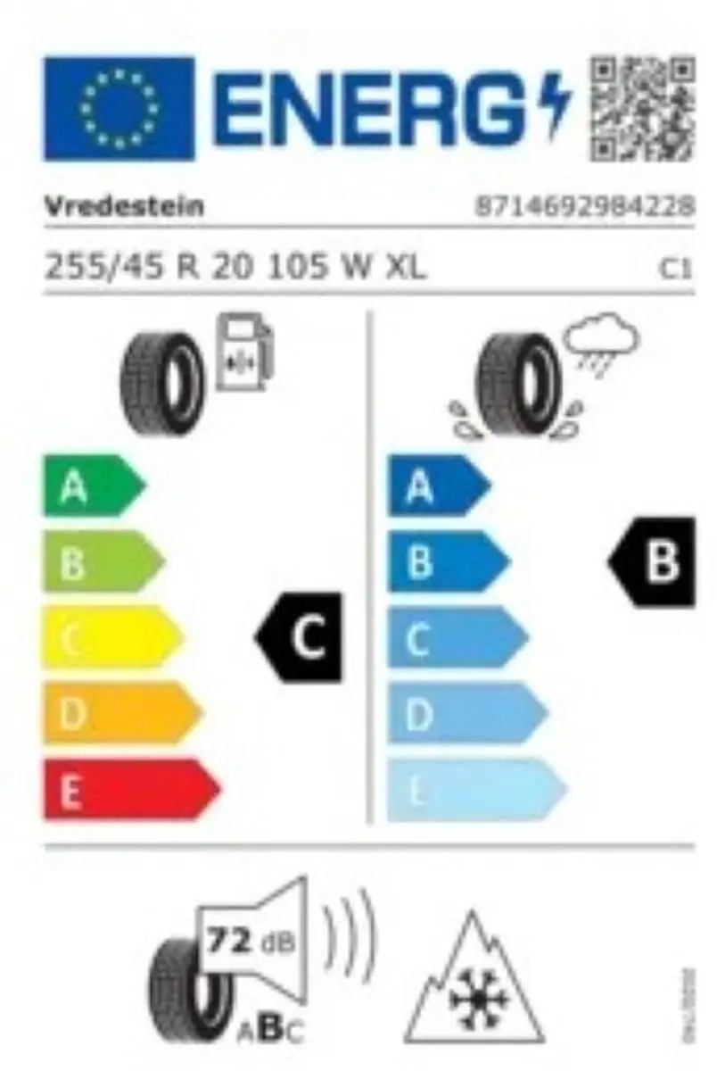 Vredestein Quatrac PRO+ 255/45 R20 - 4-Seizoenenband - 105W