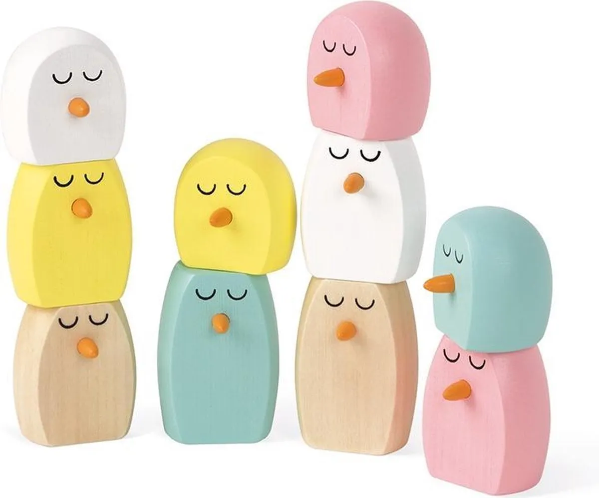 Janod Zigolos 8230 Houten Balansspel Flamingo - Multi - afbeelding 6 van 6